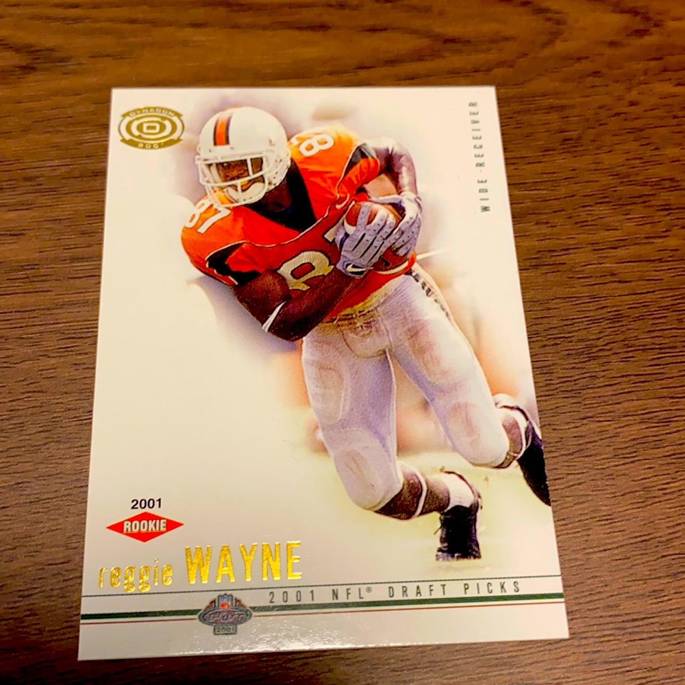 Reggie Wayne rookie draft pick card!